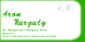 aron murguly business card